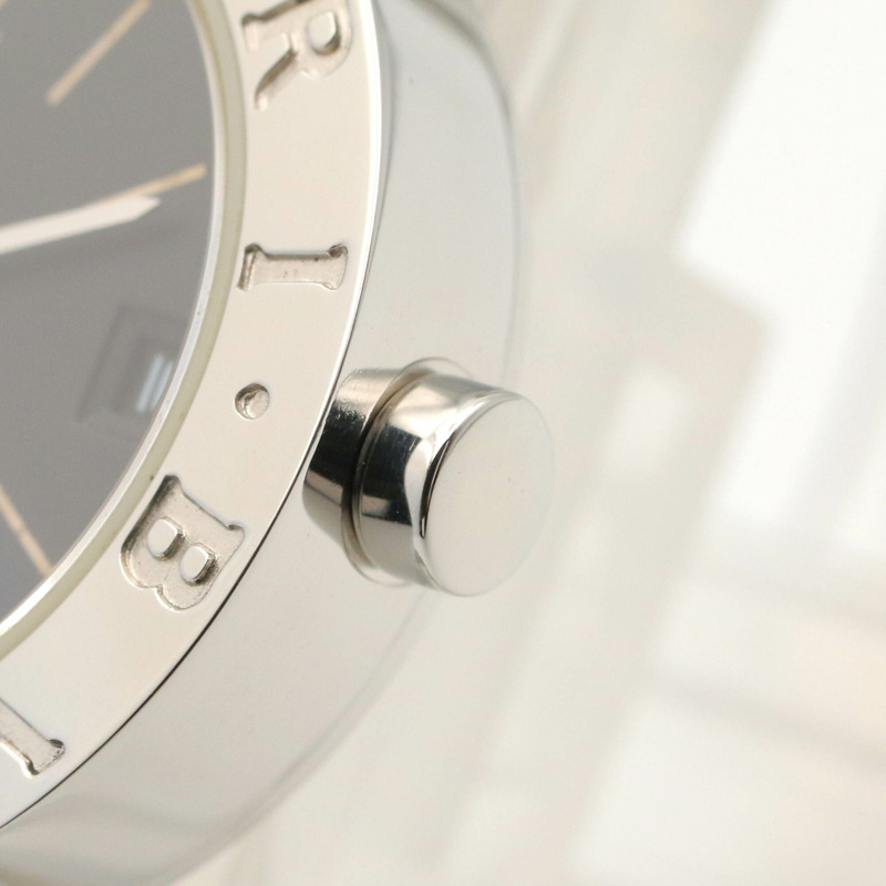 寶格麗 (Bulgari) BVLGARI 女士黑色不鏽鋼腕錶 BB23SS-5