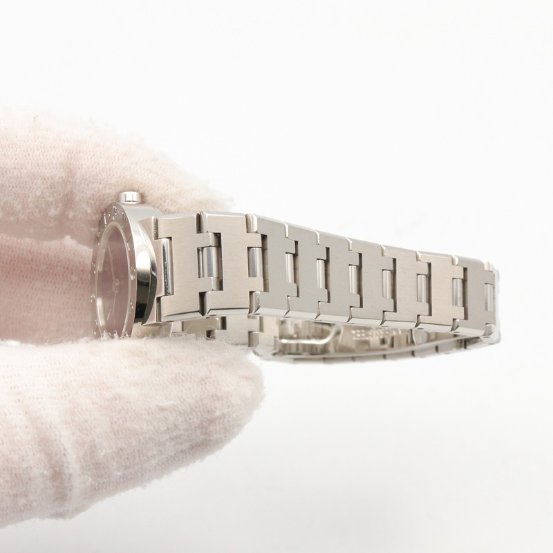 寶格麗 (Bulgari) BVLGARI 女士黑色不鏽鋼腕錶 BB23SS-7