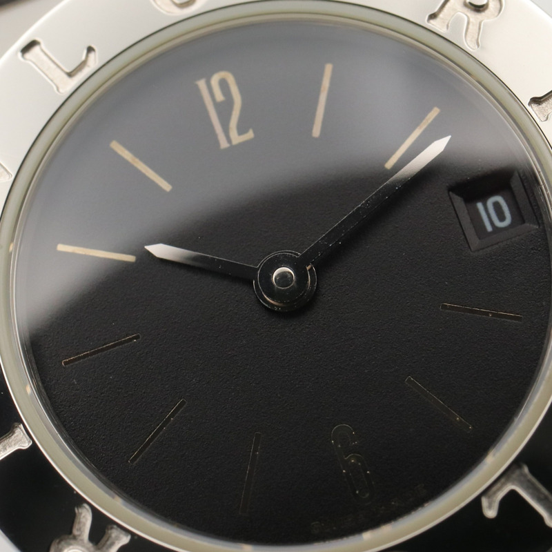 寶格麗 (Bulgari) BVLGARI 女士黑色不鏽鋼腕錶 BB23SS-8