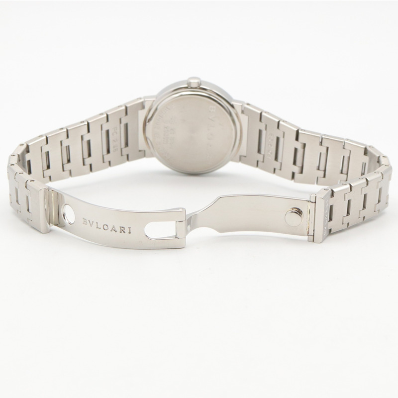 寶格麗 (Bulgari) BVLGARI 女士黑色不鏽鋼腕錶 BB26SSD-3