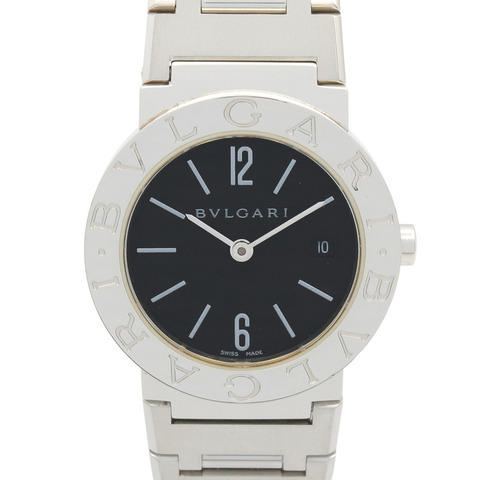 寶格麗 (Bulgari) BVLGARI 女士黑色不鏽鋼腕錶 BB26SS
