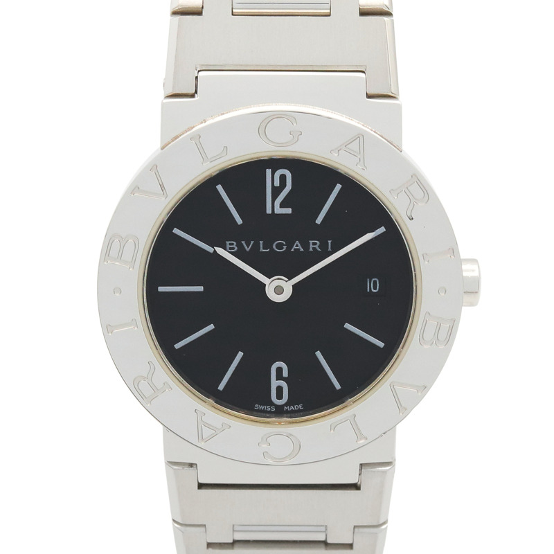 寶格麗 (Bulgari) BVLGARI 女士黑色不鏽鋼腕錶 BB26SS-0