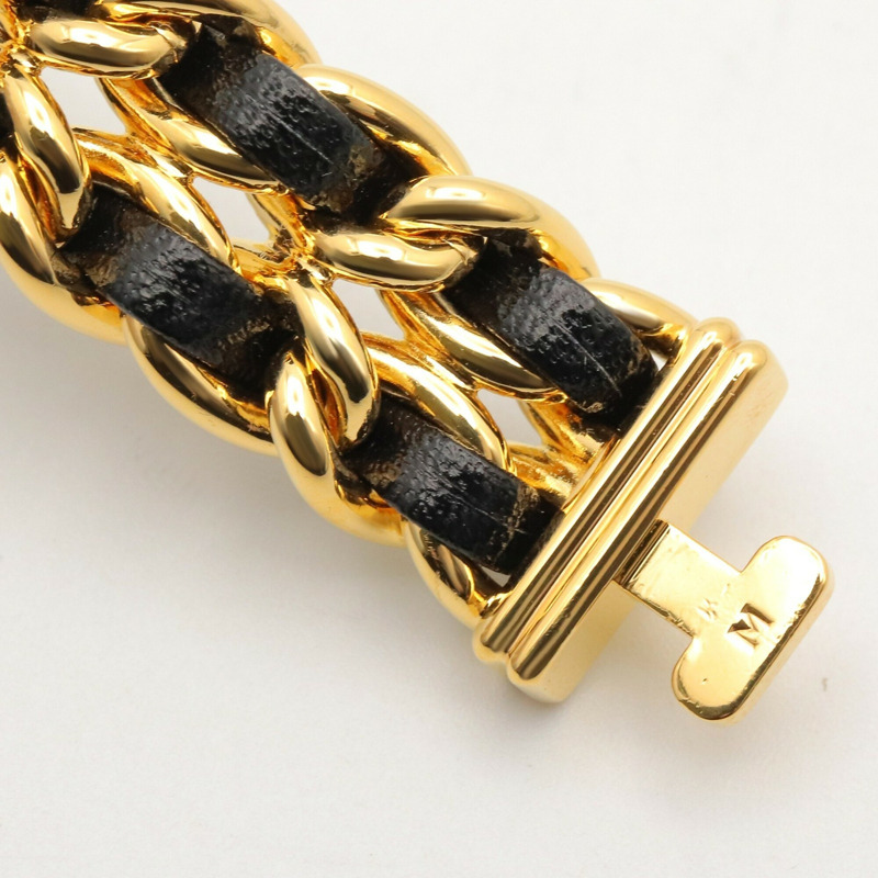 香奈兒 (Chanel) CHANEL Première M 系列腕錶，鍍金皮革錶帶，女士款，黑色，H0001-9