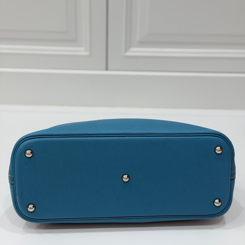 hermes 愛馬仕 bolide 35 松石藍 牛仔藍 保齡包 手提包 肩背包 側背包 斜背包-14