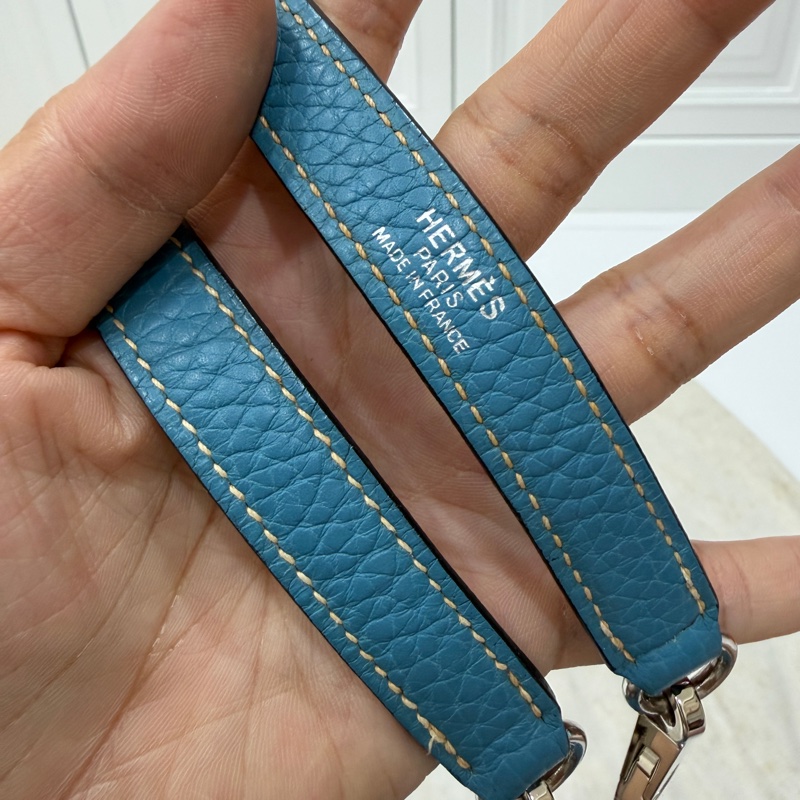 hermes 愛馬仕 bolide 35 松石藍 牛仔藍 保齡包 手提包 肩背包 側背包 斜背包-32