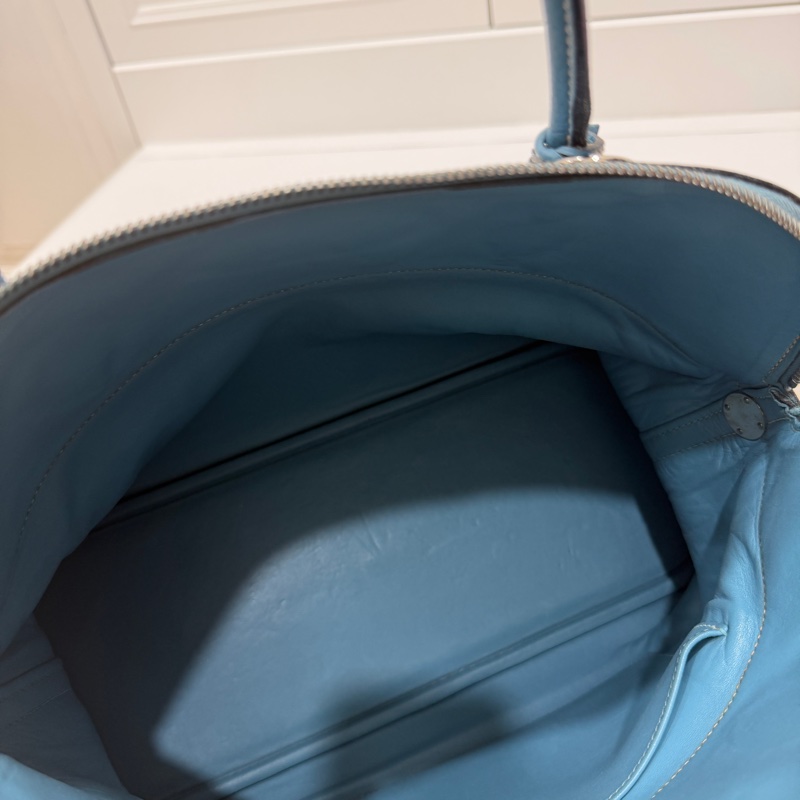 hermes 愛馬仕 bolide 35 松石藍 牛仔藍 保齡包 手提包 肩背包 側背包 斜背包-37