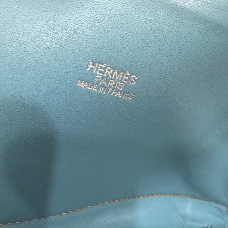 hermes 愛馬仕 bolide 35 松石藍 牛仔藍 保齡包 手提包 肩背包 側背包 斜背包-62