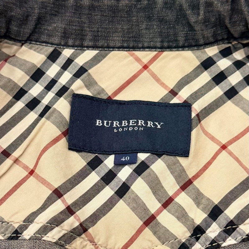 BURBERRY 倫敦 復古刷白彈性牛仔外套-8