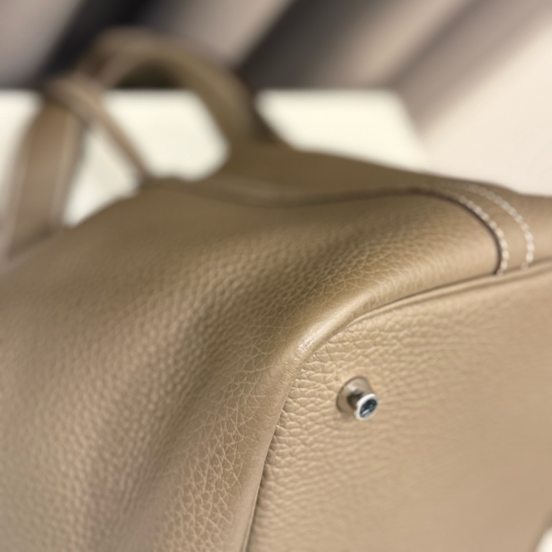 （超級美包🥂）HERMES 愛馬仕 大象灰Picotin 22 MM 菜籃子 W刻 銀扣-5