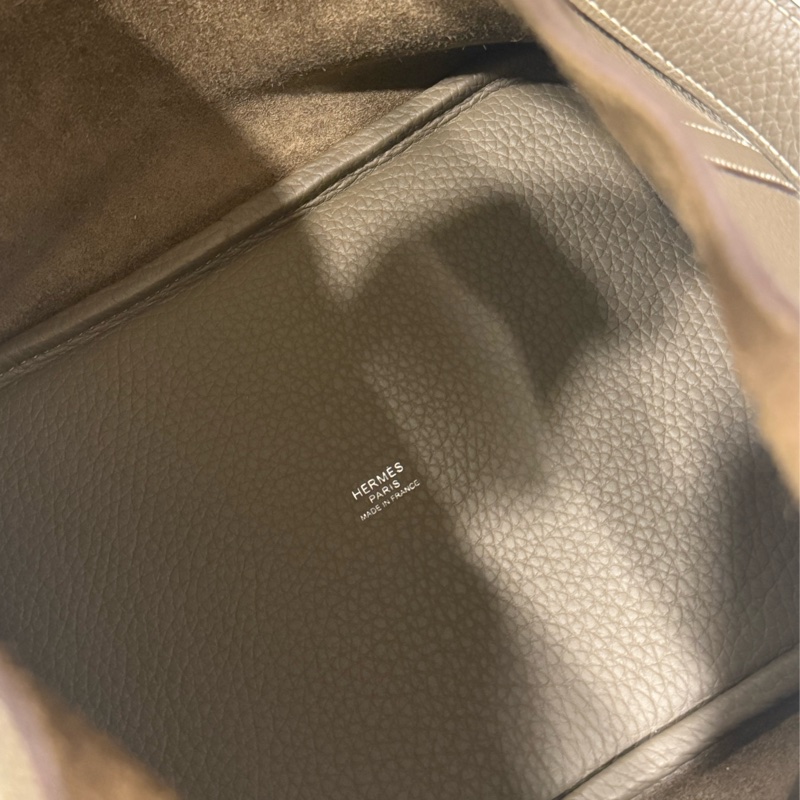 （超級美包🥂）HERMES 愛馬仕 大象灰Picotin 22 MM 菜籃子 W刻 銀扣-9