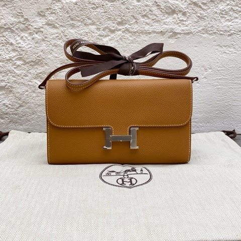 閒置品Hermes/愛馬仕costance to go 康康to go 金棕銀扣