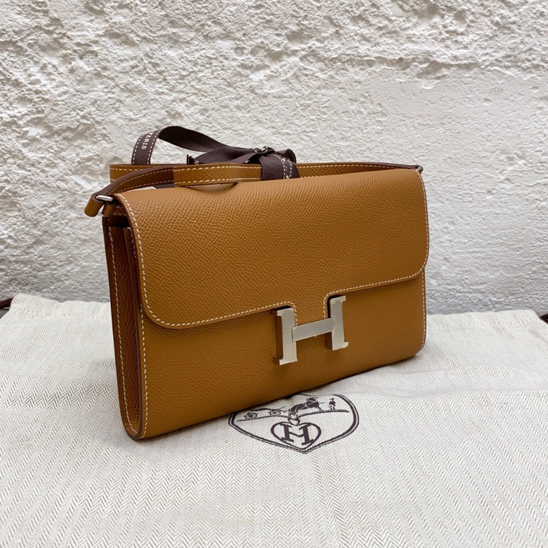 閒置品Hermes/愛馬仕costance to go 康康to go 金棕銀扣-1