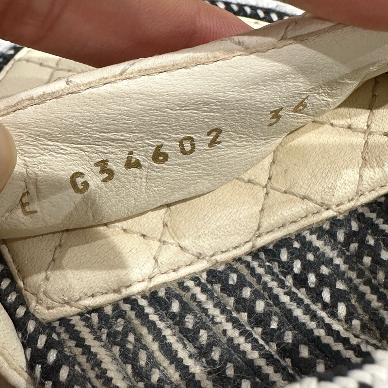 Chanel香奈兒綁帶編織涼鞋 36碼  🈚附件-6