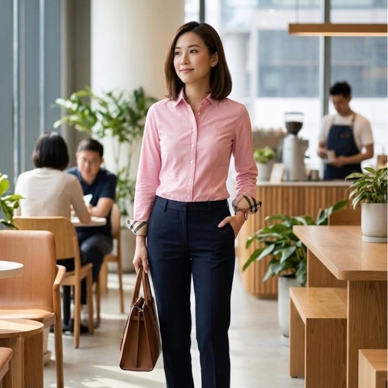 BURBERRY 倫敦 反折經典格紋戰馬襯衫-0