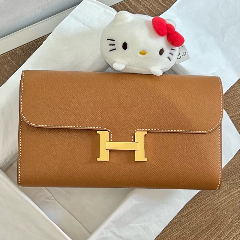 Hermes 愛馬仕 康康To Go 金棕 金扣 Epsom皮 -1