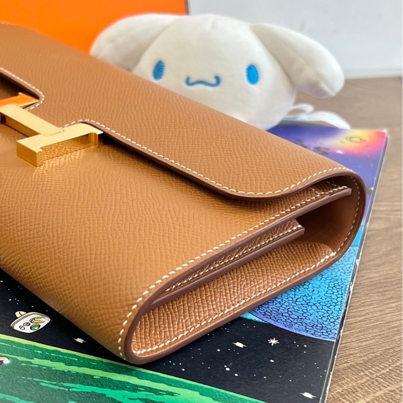 Hermes 愛馬仕 康康To Go 金棕 金扣 Epsom皮 -3
