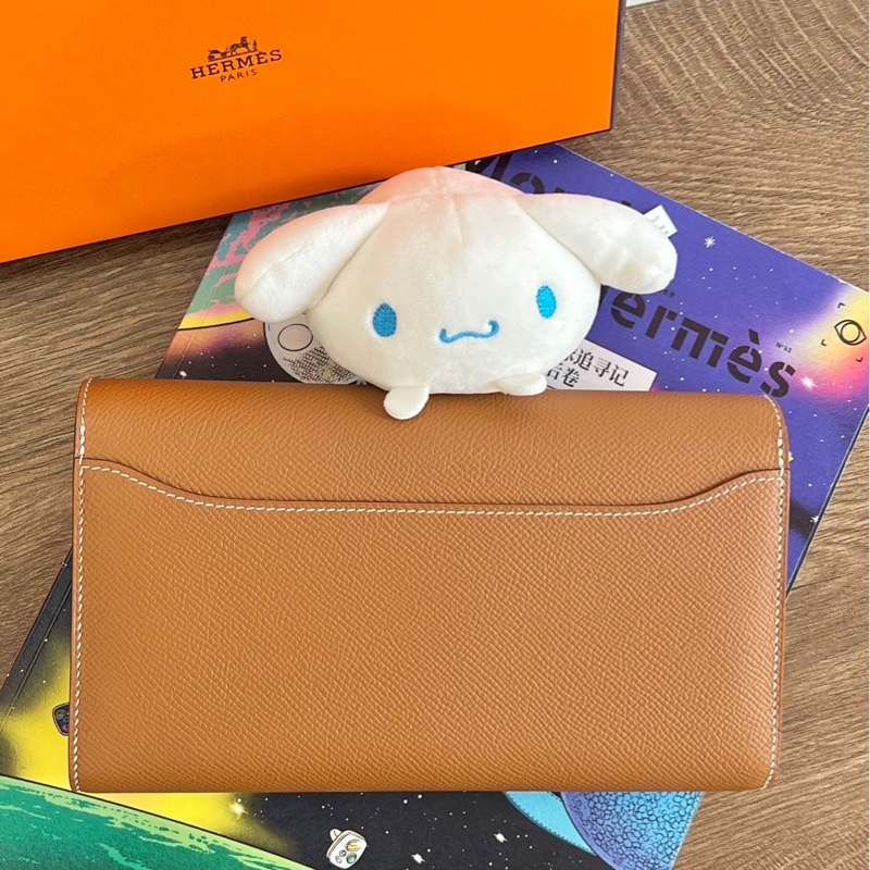 Hermes 愛馬仕 康康To Go 金棕 金扣 Epsom皮 -5