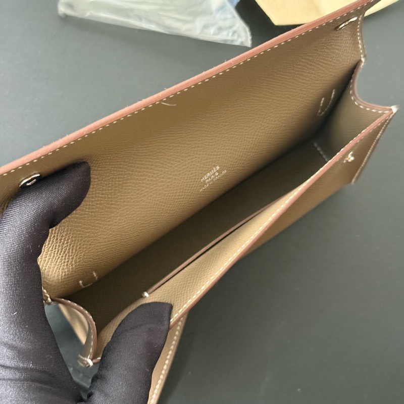 Hermes Snap Wallet Etoupe 大象灰 Epsom皮肩背包 k刻-3