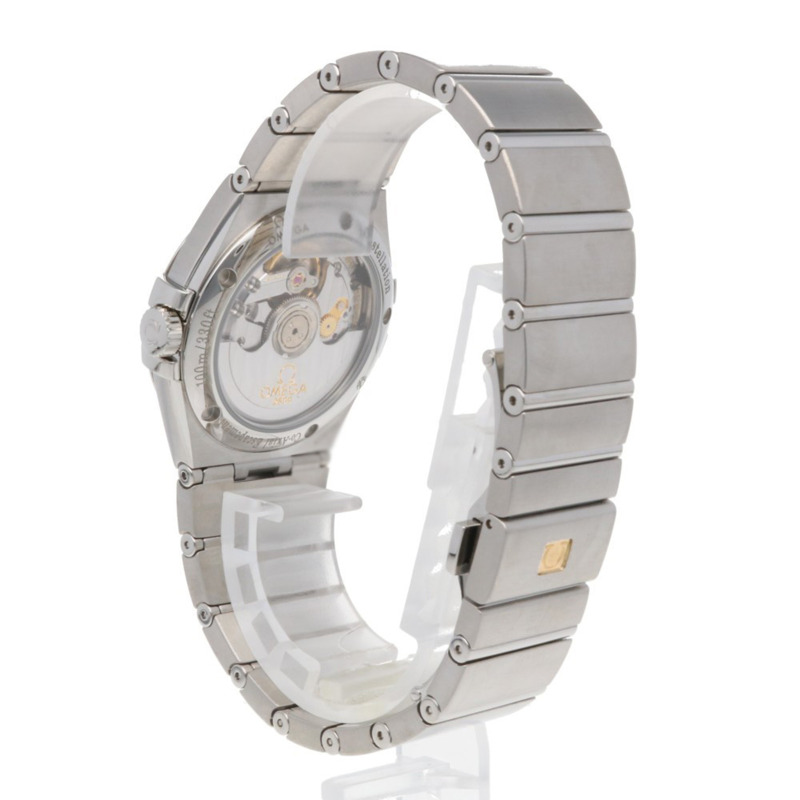 歐米茄星座系列腕錶，不鏽鋼材質，型號12315352002001，自動上鍊，已翻新，男士腕錶，82281XXX，鑲鑽錶圈-4