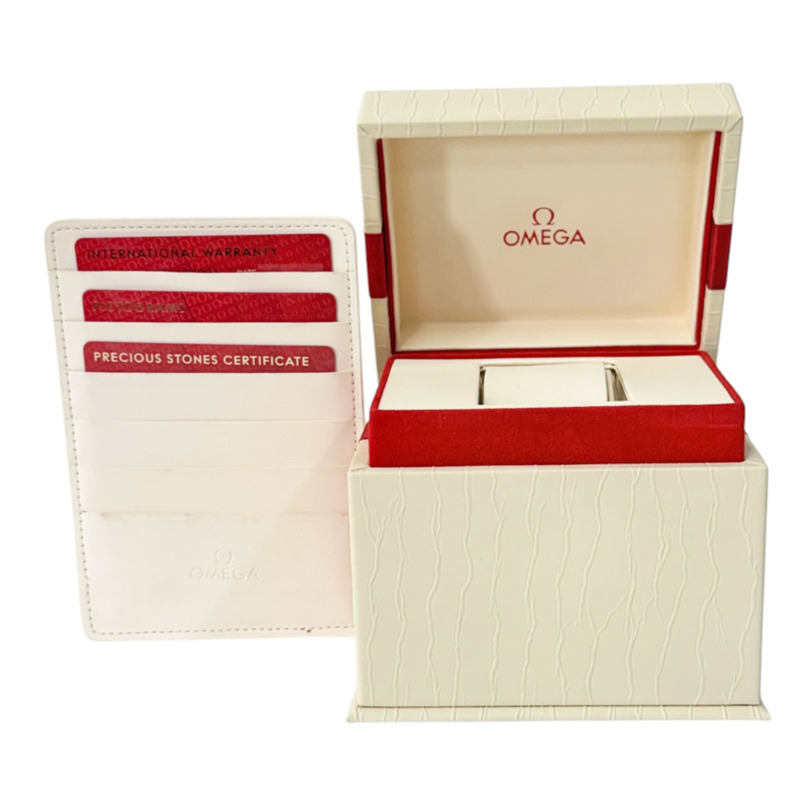 歐米茄星座系列腕錶，不鏽鋼材質，型號12315352002001，自動上鍊，已翻新，男士腕錶，82281XXX，鑲鑽錶圈-9