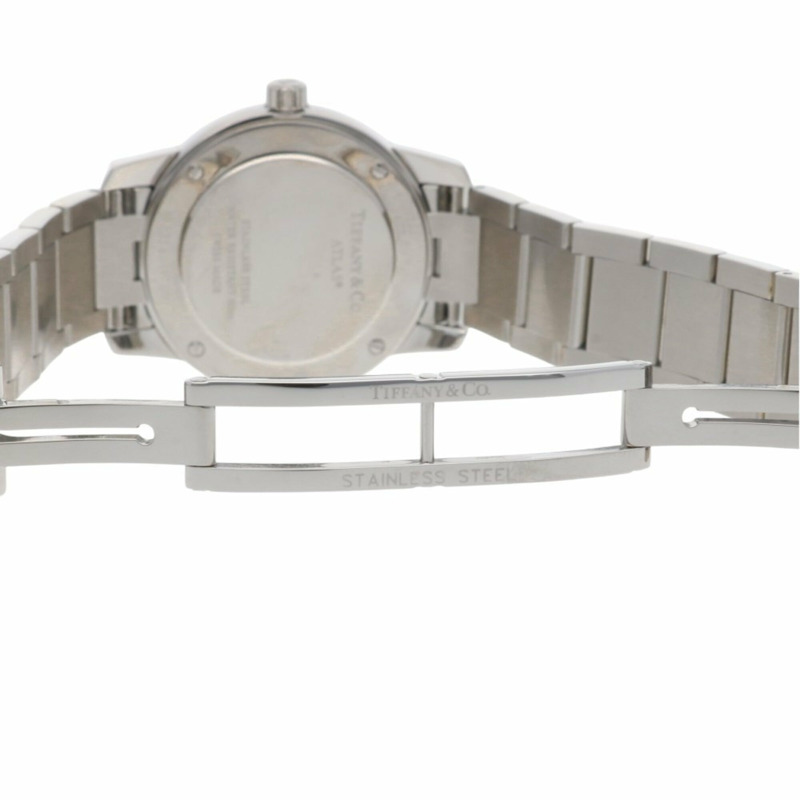 蒂芙尼 Atlas 手錶，不銹鋼材質，石英機芯，近期已翻新，女士手錶。-8