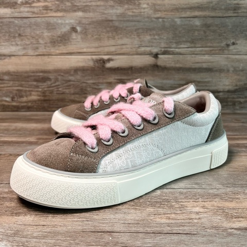 DIOR 迪奧 B33 白棕粉 白粉 低幫 休閒鞋 42碼