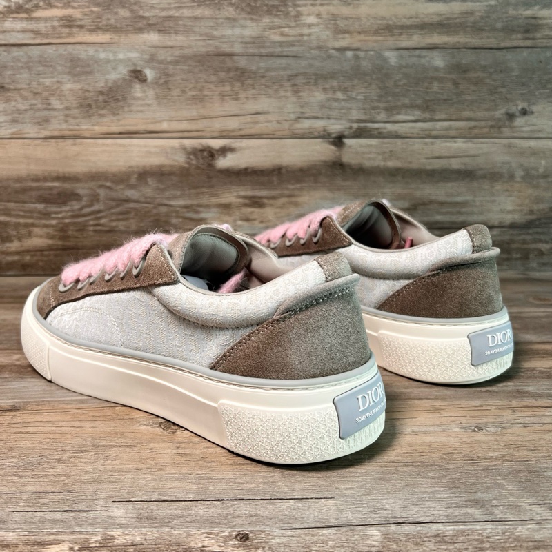 DIOR 迪奧 B33 白棕粉 白粉 低幫 休閒鞋 42碼-3