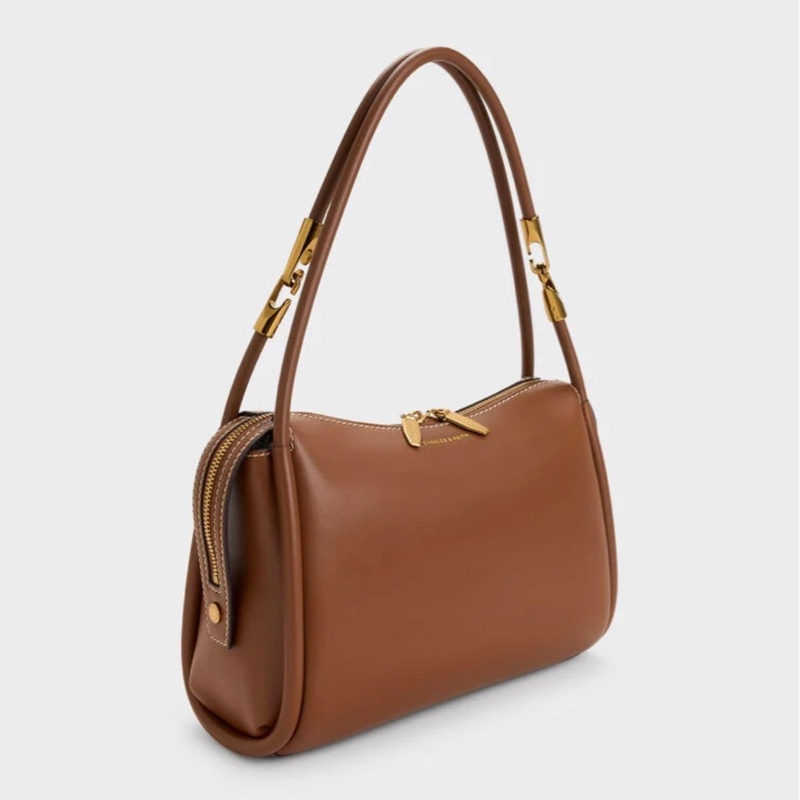 CHARLES & KEITH  Lyla 肩背包 - 巧克力-3