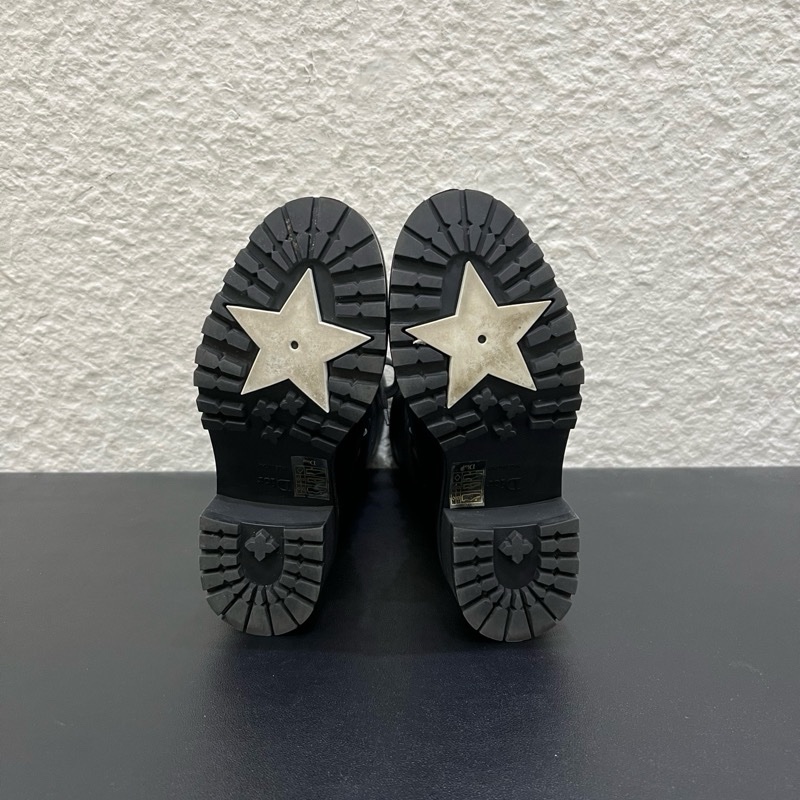 98新️Dior迪奧D-Fight系列系帶短靴女款 黑色 35碼-5