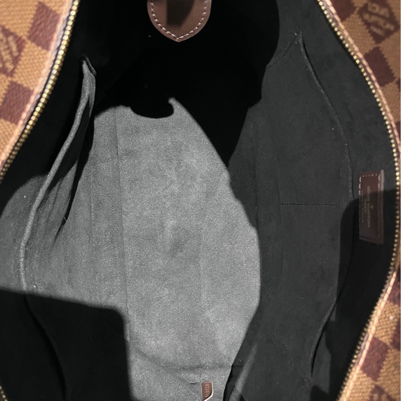 路易威登/LV 棋盤格拼黑色 Jersey托特包手提單肩斜挎包-4