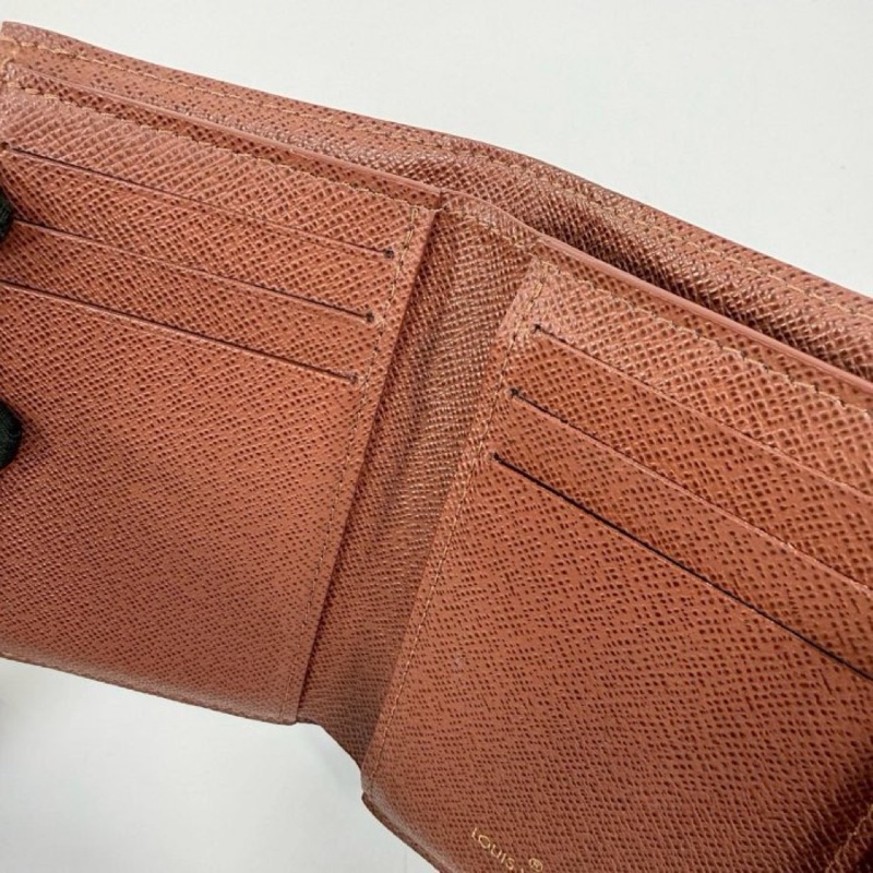 Louis Vuitton M62472老花金釦三折短夾-6