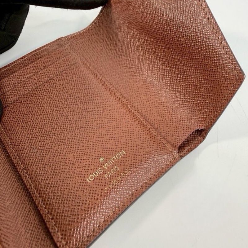 Louis Vuitton M62472老花金釦三折短夾-7
