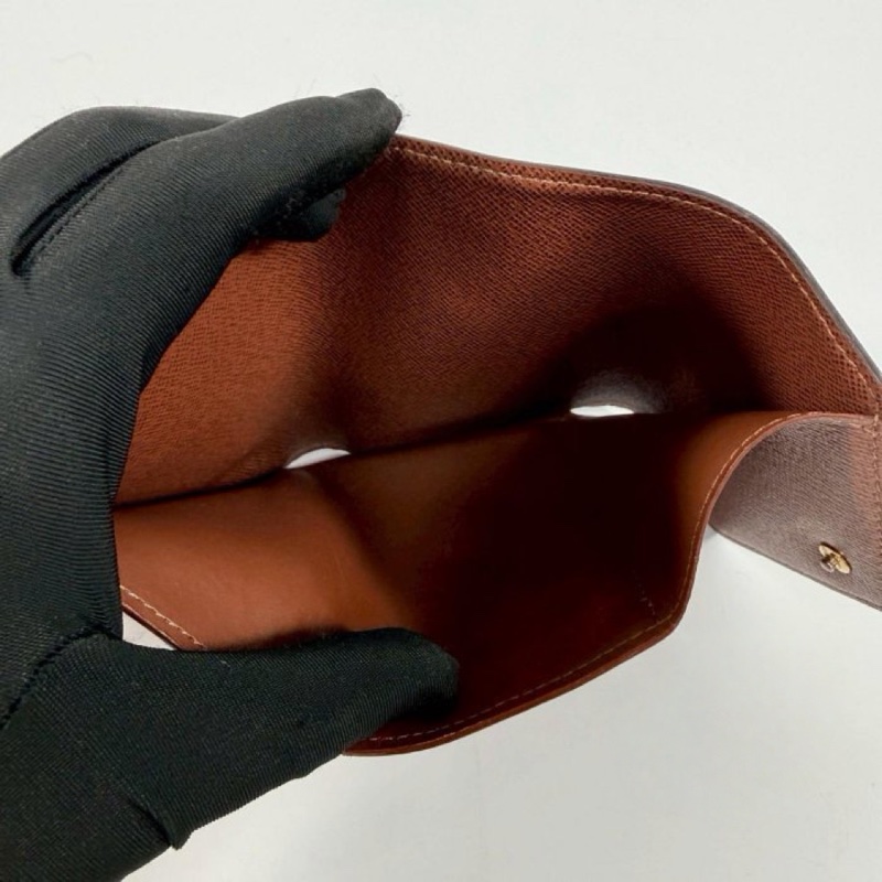 Louis Vuitton M62472老花金釦三折短夾-8