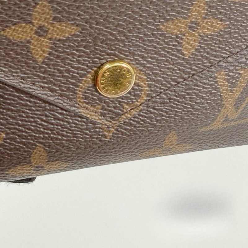 Louis Vuitton M62472老花金釦三折短夾-11