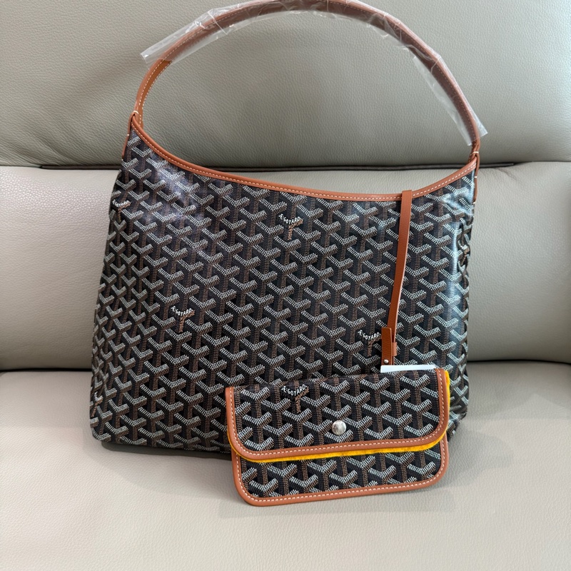 「M.Y精品」 G家 戈雅 hobo 棕黑色-0