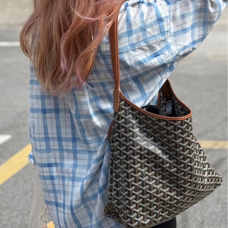 「M.Y精品」 G家 戈雅 hobo 棕黑色-1