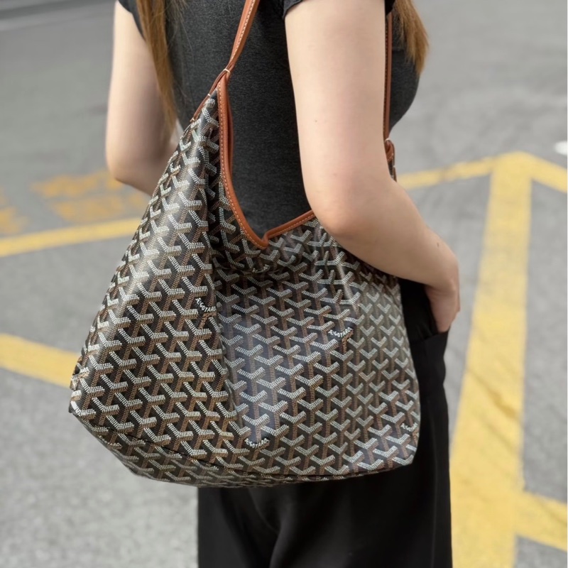 「M.Y精品」 G家 戈雅 hobo 棕黑色-2