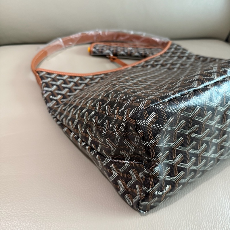「M.Y精品」 G家 戈雅 hobo 棕黑色-9
