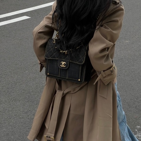 Chanel 絕版牛仔後背包