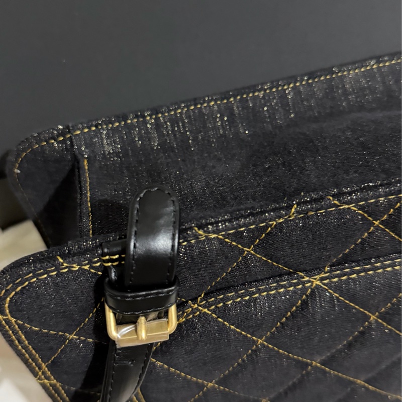 Chanel 絕版牛仔後背包-10