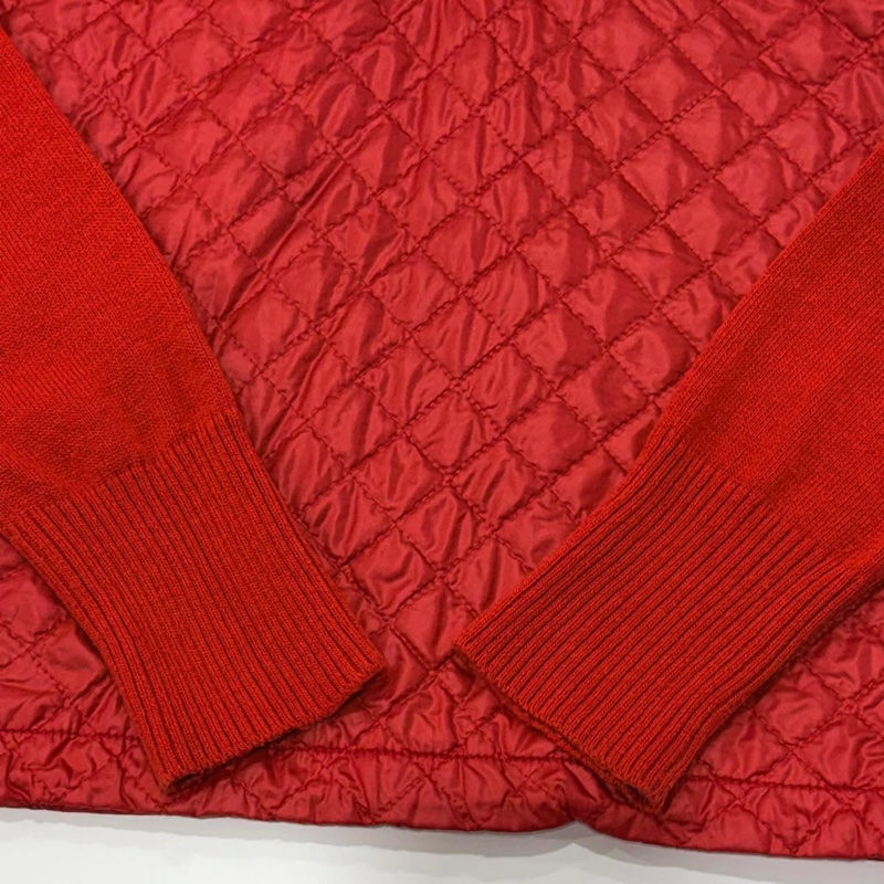 BURBERRY GOLF 連帽針織拼接衍縫字母束口拉鏈-4