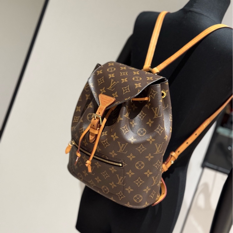 Lv 雙肩背包老花-4