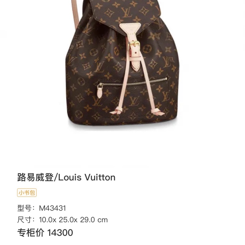 Lv 雙肩背包老花-5