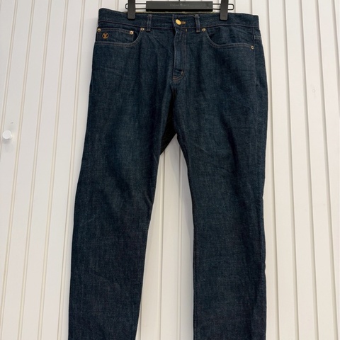 LV刺繡logo牛仔褲