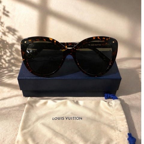 Louis Vuitton 貓眼玳瑁墨鏡-近全新