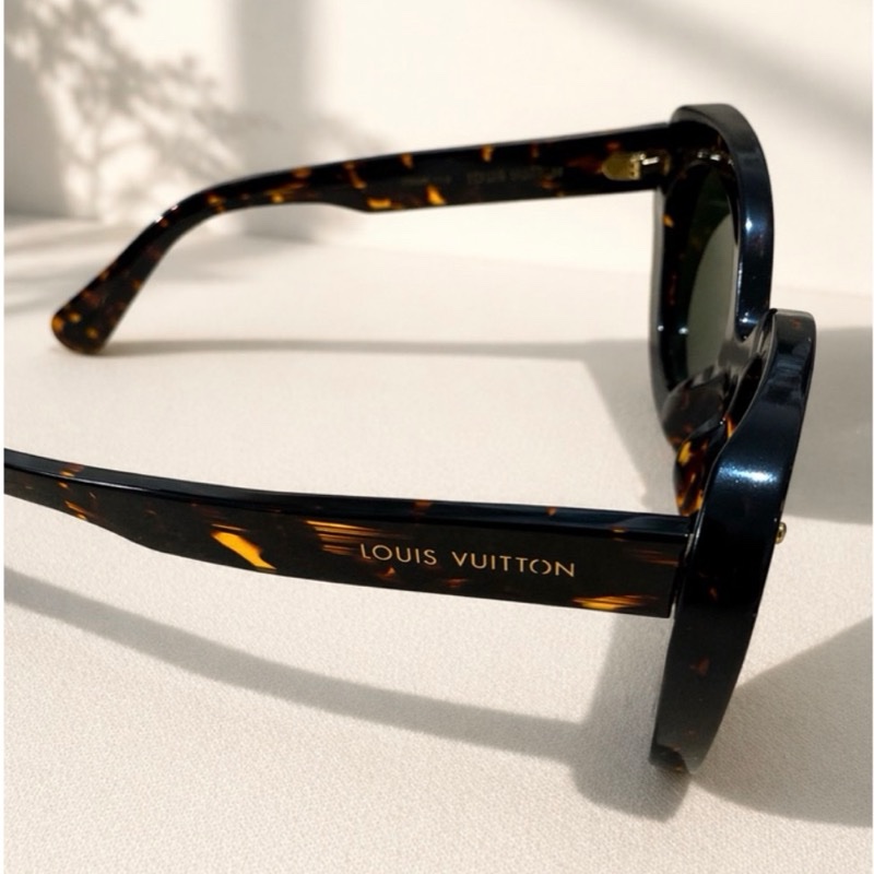 Louis Vuitton 貓眼玳瑁墨鏡-近全新-2