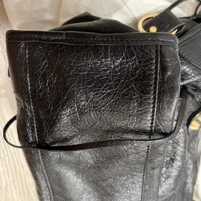 中號黑色機車包 9成新以上-3