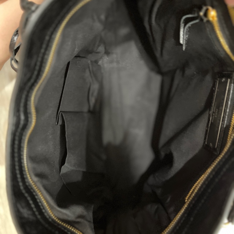 中號黑色機車包 9成新以上-4