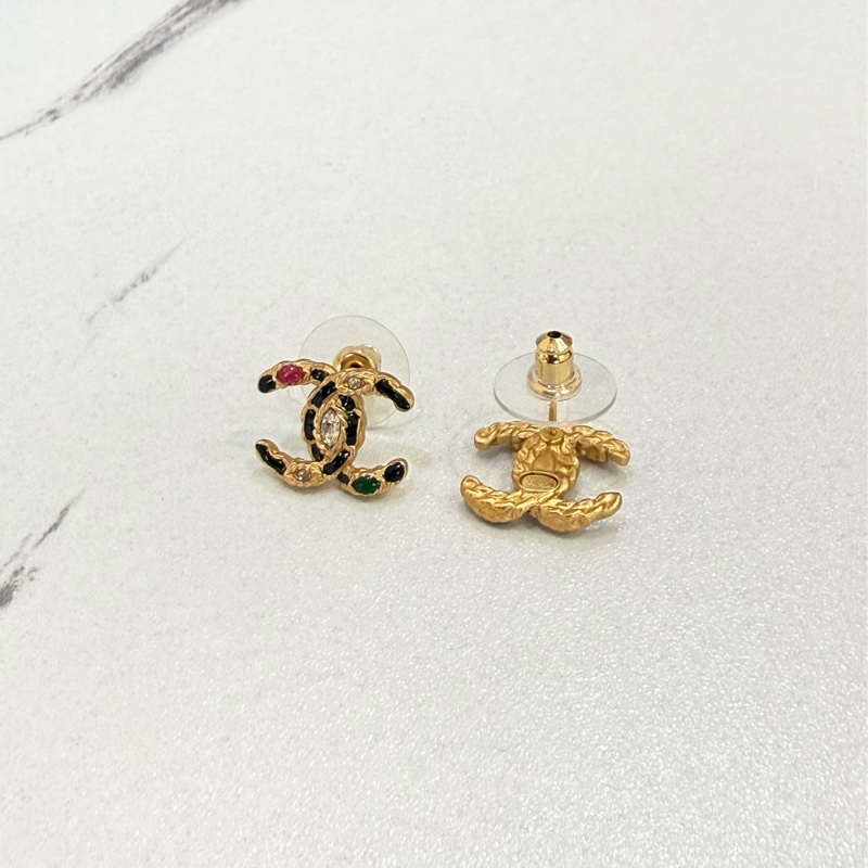 Chanel 20年限定 彩石復古耳環-2