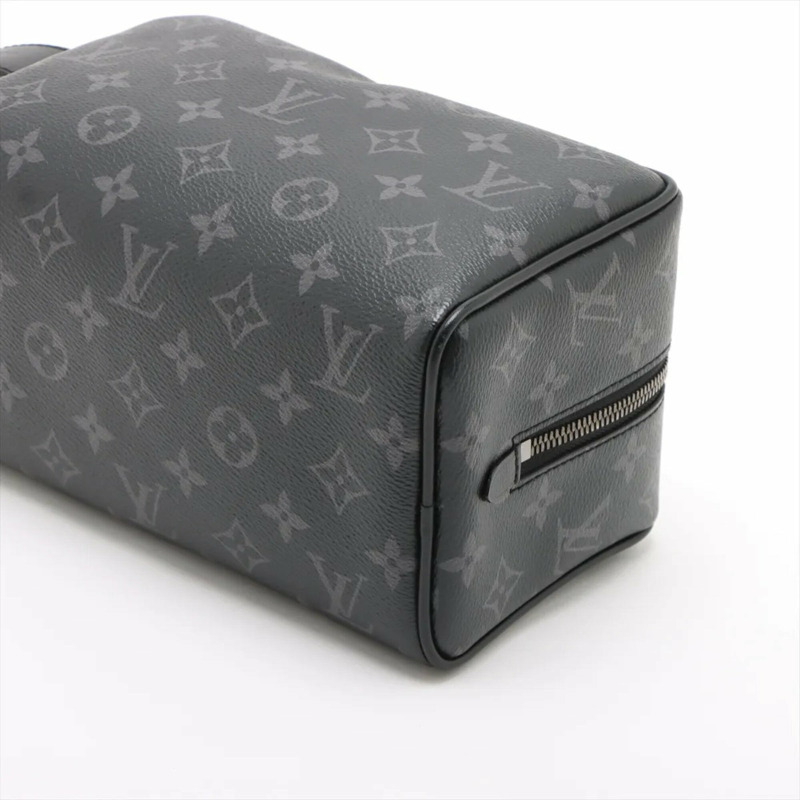 路易威登男士RFID防護Monogram Eclipse收納櫃洗漱包皮革副手包手提包-2